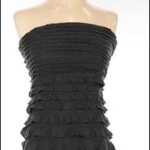 Express tiered strapless dress